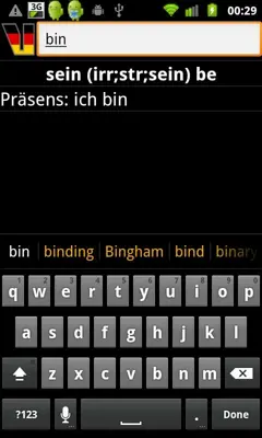 German Verbs android App screenshot 1