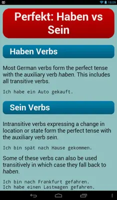 German Verbs android App screenshot 6